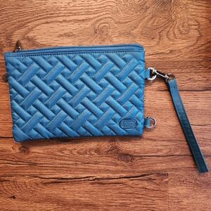 Lug Peekaboo Crossbody Wristlet Ocean Blue